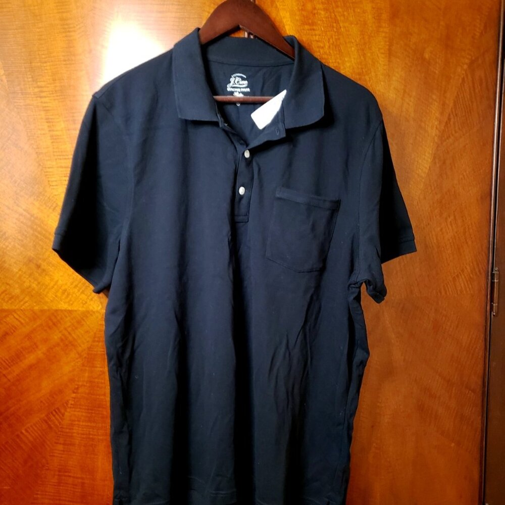 J Crew black polo